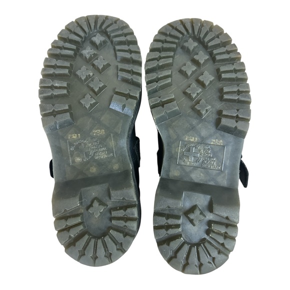 Dr. Martens ADDINA Flower Women’s Buckle Leather Platform Shoes Black Size 7 - Picture 12 of 14